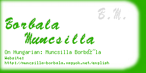 borbala muncsilla business card